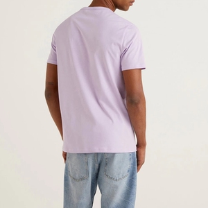 Meilleur prix T-shirt homme à manches courtes en coton 100% respirant et confortable, style hip-hop, séchage rapide, col rond, faible MOQ - Product Image 2