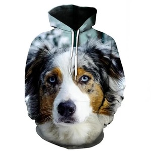 Sudadera unisex de manga larga con estampado de cara de animal, impresión por sublimación, para otoño, para caza. - Product Image 1