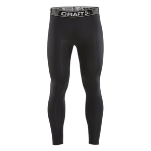 Leggings de compression bleus pour hommes, longueur intégrale, taille élastique, en Spandex et Nylon, motif uni, vêtements de sport - Product Image 6