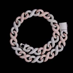 Collar Personalizado con Nombre, Cadena Cubana, Estilo Hip Hop, con Diamantes de Imitación VVS, Chapado en Oro, Regalo de Joyería para Mujeres y Hombres, Unisex - Product Image 3