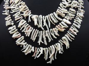 ปะการังขาวธรรมชาติขัดเงาแบบแท่งยาว 16 นิ้ว ขนาด 30x4 ถึง 8x2 มม. รับรองโดยบุคคลที่สาม PMEGEMSBEADS สินค้ามาใหม่ - Product Image 2