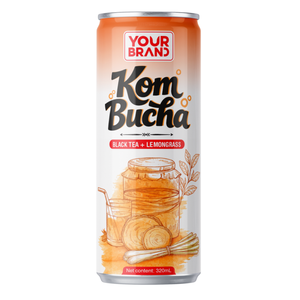 Bebida de Té Kombucha de Hierba Limón de 320 ml, Té Negro Fermentado, Marca Privada, OEM/ODM, Fábrica en Vietnam - Product Image 1