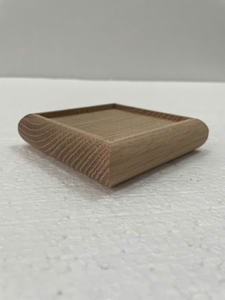 Wholesale Solid Wood White Oak Newel Post Caps for 90mm Post Eco-Friendly & Durable <b>Stair</b> <b>Parts</b> Customized Color Low MOQ 100 PCS - Product Image 3