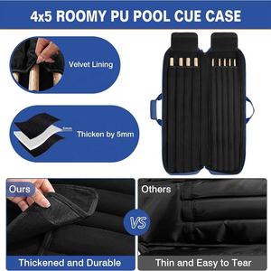 Populaire 3/4 billard Table sac Durable billard queue piscine sac de rangement personnalisé 1/2 billard billard queue étui sac - Product Image 5