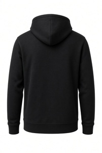 Sweat-shirt à capuche pour homme, noir, manches raglan, imprimé lettres blanches, poche kangourou, streetwear - Product Image 4