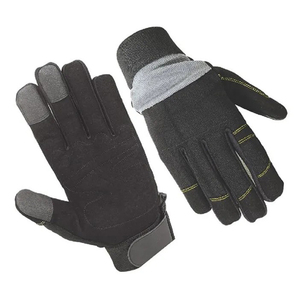 Gants de travail Vantrex pour hommes et femmes, paume en peau de porc, paume rembourrée, anti-abrasion, respirabilité en spandex, gants de sécurité pour écran tactile - Product Image 1