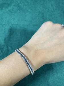 Emerald Cut Tennis Bracelet 925 Sterling Silver VVS Moissanite Diamond Iced Out Luxury Bracelet for <b>Men</b> and Women - Product Image 4