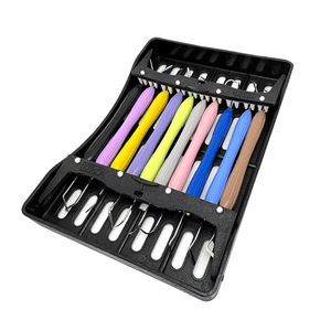 Ensemble de 10 spatules en résine composite dentaire, outil de mélange en silicone, restauration esthétique, instrument de laboratoire dentaire - Product Image 2