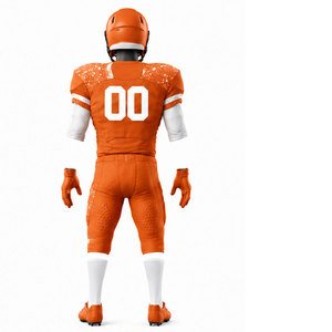 Custom Team American Football Uniform Featuring Fade Resistant Colors, Quick Dry Fabric Technology and Professional <b>Athletic</b> Fit - Product Image 2