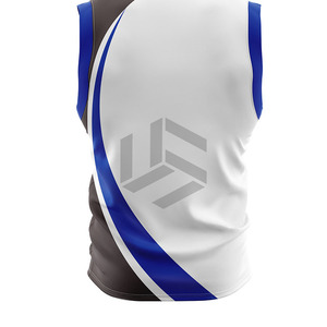 Maillots de basketball décontractés légers et confortables 100 % polyester pour hommes, grandes tailles, été, avec logo brodé, anti-humidité - Product Image 6