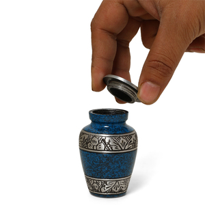 Urne funéraire miniature artisanale personnalisée, imprimée en émail, écologique, durable, décorative, souvenir pour cendres d'animaux, cercueil américain - Product Image 6