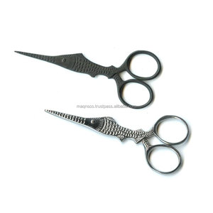 Tijeras de Precisión de Acero Inoxidable de Primera Calidad con Diseño de Pez para Recortar el Vello Facial, Arte de Uñas, Bordado y Costura - Product Image 3