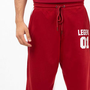 Pantalon de jogging droit pour homme OEM ODM en molleton de coton décontracté, taille élastique, respirant, vente en gros, molleton de coton hiver - Product Image 6