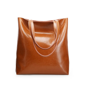 Nuevo Diseño, Bolsos Tote de Cuero Genuino para Mujer, Gran Capacidad, Bolsos de Hombro Multifuncionales de Cuero de Grano Completo para Mujer - Product Image 1