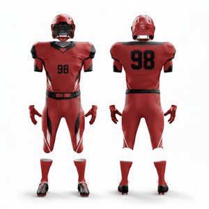 Camiseta Deportiva Personalizada para Hombre, Fabricada para Equipos de Fútbol Americano, 100% Poliéster Sublimado, Transpirable, de Secado Rápido, Talla Grande, Color Sólido - Product Image 1