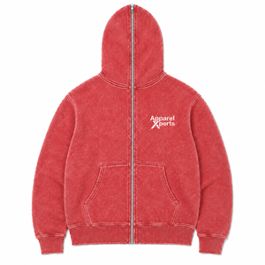Sudadera con capucha personalizada vintage con lavado ácido, de algodón grueso y forro polar, estilo oversize, para hombre y mujer - Product Image 1