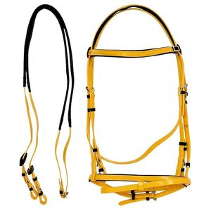 Bridon de cheval en PVC de qualité supérieure avec rembourrage en néoprène bleu, usage équestre, taille personnalisée, produit en gros - Product Image 1