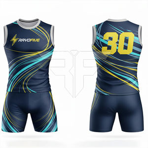 Uniforme Deportivo de Alta Calidad, Ligero, Transpirable, Antibacterial, 100% Poliéster, para Atletismo, con Logotipo Personalizado, de Secado Rápido - Product Image 2