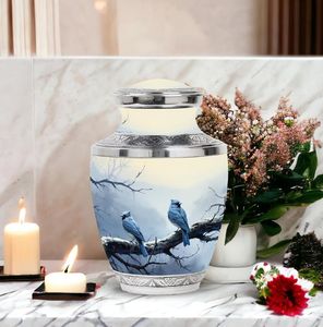 Yellow Hummingbird Keepsake UrnAluminium <b>Ash</b> Cremation Urn Decorative Memorial <b>Casket</b> <b>for</b> Adults - Product Image 5