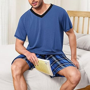 Ensemble short et t-shirt de sport pour homme – Idéal pour l'entraînement, le basketball, la course à pied, le football – Taille élastique avec poches – Tenue de sport - Product Image 4