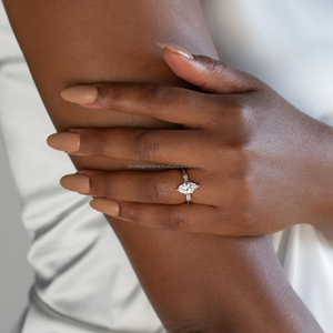 แหวน CVD ประดับเพชรเทียมสีขาวขนาดใหญ่สำหรับงานหมั้นและของขวัญแต่งงาน - Product Image 5