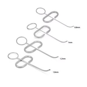 Jeringa para injerto óseo dental de acero inoxidable, aplicador de MTA, inyector manual con cabezal curvo, Clase III - Product Image 5