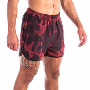 Pantalones Cortos Deportivos Personalizados para Hombre, Tela Oxford Sólida de 240g, Cintura Media, Estilo Urbano, Cierre con Logotipo Frontal, Impresión por Sublimación - Product Image 4