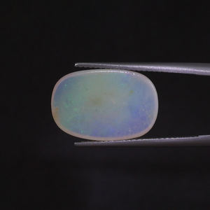 Wholesale <b>White</b> Natural Opal Loose Gemstone 5.17 Carat <b>Cushion</b> Cut 18x12mm IGI Certified Light Hand Cut Polished Jewelry Making - Product Image 3