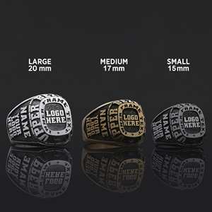 Anillo de Graduación Universitario BOJ MCollege 006 Personalizado en Plata con Diamantes, Unisex, Certificado por GIA, Micro, Bajo Precio - Product Image 4