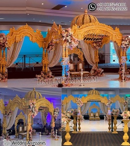 ศาลาแต่งงานไม้แกะสลักแบบราชวัสดา ศาลาแต่งงานไม้สำหรับตกแต่งงานอีเว้นท์ ศาลาแต่งงานไม้ทรงกลม 6 เสา จากผู้ผลิต - Product Image 5
