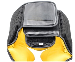 Wholesale Professional Open Face Boxing Head Guards Full Face Chin Protection Headguards Custom Made & Printed Boxing Helmet - Product Image 3