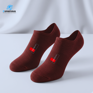 Calcetines Invisibles para Hombre, Calcetines Cortos de Algodón, Calcetines Transpirables con Logotipo Personalizado - Product Image 1