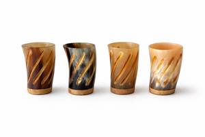 Handcrafted Natural Buffalo Horn Glass Rustic Drinking <b>Cup</b> Viking Horn <b>Espresso</b> <b>Cup</b> Vintage Style Eco Friendly Beverage Glass - Product Image 6
