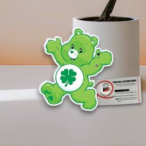 แผ่นอะคริลิคคุณภาพสูงสีเขียวลายหมีสี่แฉกพร้อมรูปหัวใจอเนกประสงค์ เป็นมิตรกับสิ่งแวดล้อม นำกลับมาใช้ใหม่ได้ สำหรับต่อขนตา แบรนด์ส่วนตัว - Product Image 1