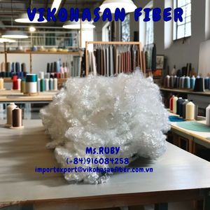เส้นใยโพลีเอสเตอร์ PSF Vikohasan 100% รีไซเคิล 7D แบบกลวงเชื่อมต่อ GRS/OEKO TEX/ISO-9001 ขนาด 32/38/51/64/76 มม. สำหรับปั่นด้ายคอนกรีต - Product Image 3