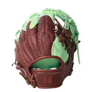 Gants de baseball en bambou respirant de qualité supérieure avec manchette de sécurité, pour gaucher, durables, taille adulte personnalisable - Product Image 4