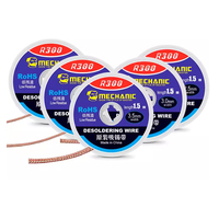 Mèches à dessouder mécanicien R300 forte soudure mèche tresse cuivre maille fil soudure étain dissolvant BGA PCB Circuit outils de soudage