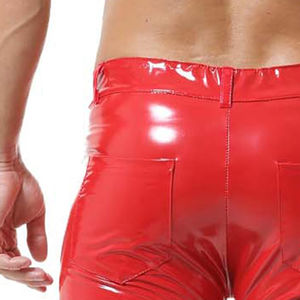 <b>Men's</b> Sheep Skin Real Leather <b>Shorts</b> Custom Waist Size Coated Pattern OEM Split Leather <b>Shorts</b> for <b>Dress</b> Outdoor - Product Image 5