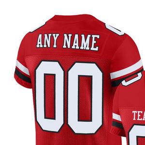 Maillot de football rétro américain personnalisé pour homme, impression de haute qualité, coupe ample en polyester, transferts thermiques pour t-shirts - Product Image 3