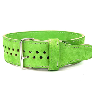 Ceinture de musculation en cuir de qualité supérieure pour la force athlétique, équipement de soutien pour la salle de sport avec cuir véritable épais et système de boucle robuste - Product Image 4