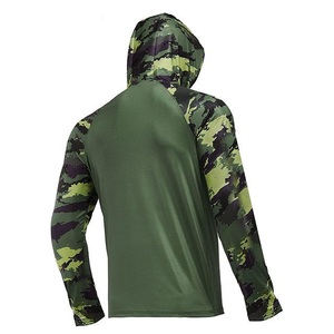 Sweat-shirts de pêche personnalisés en gros, fabricant OEM, fournisseur, sublimation, tissu polyester Bird Eye 170 GSM, marque privée, en vrac - Product Image 3