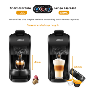 Cafetera Espresso Automática de 70 ml, Espresso Italiano y Mocha, Sensor Táctil, Extracción de 19 Bares, 1450 W, Cafetera de Cápsulas Francesas - Product Image 4