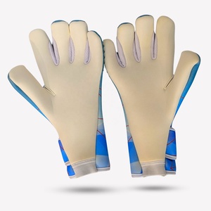 Football Goalkeeper Gloves PU <b>Full</b> Finger Non <b>Slip</b> Breathable Adjustable Wrist Strap Hook Loop Closure Unisex Silicone Printing - Product Image 6