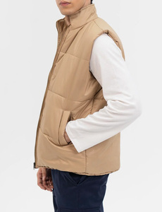 Fashionable Vintage Fleece Unisex Puffer Jacket Insulated Filling Breathable Quick Dry Waterproof Eco-Friendly Winter Front - Product Image 3