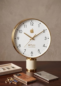 CNBC Square Desk <b>Clock</b> Metal Frame <b>Digital</b> Print Personalization Luxury Office Decorative Gift Item Affordable Price - Product Image 5