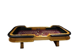 High Quality Customisable Logo High-End Mahjong Gambling <b>Table</b> Heavy <b>Craps</b> <b>Table</b> with <b>Felt</b> Design Pattern Colours for Casino Use - Product Image 6