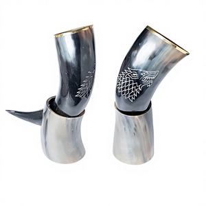 Cuerno de vino vikingo hecho a mano estilo Animal tallado calidad especial para restaurantes celebración aventurera Picnics vidrio de calidad - Product Image 2