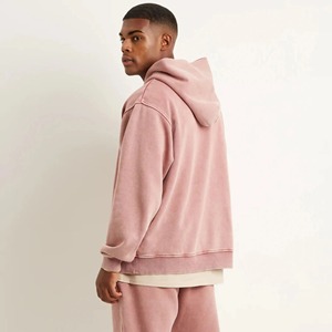 Hot Sale Good Quality Customizable Oversized Full Face Zip Hoodies Blank Cotton Casual Hoodie - Product Image 2