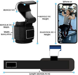 Ganchos de Levantamiento Antideslizantes para Entrenamiento con Pesas, Gimnasio, Crossfit, Culturismo y Protección Muscular - Product Image 3