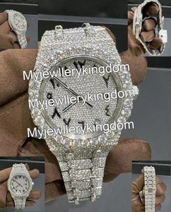 Lced Out VVS Moissanite <b>Watches</b> <b>Diamond</b> Automatic Movement Luxury Handmade Fully Ice Out <b>Diamond</b> Hip Hop <b>Watches</b> - Product Image 3